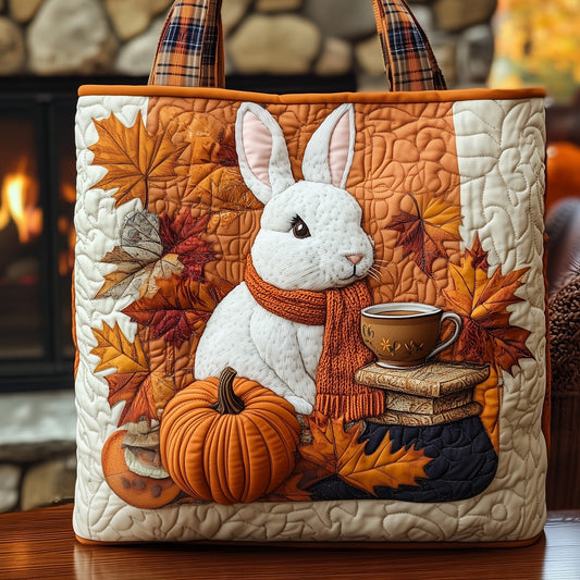 Rabbit Teatime Quilted Tote Bag GFTONT3650