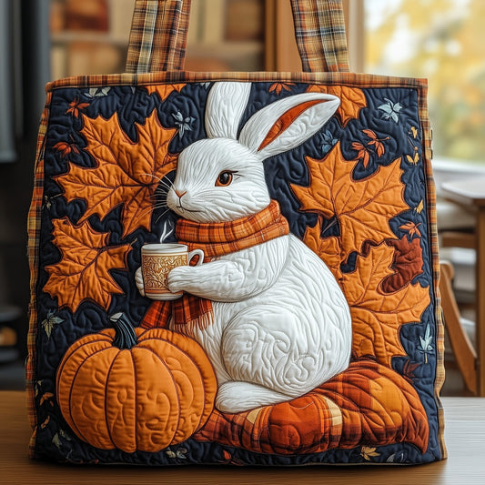 Rabbit Teatime Quilted Tote Bag GFTONT3651