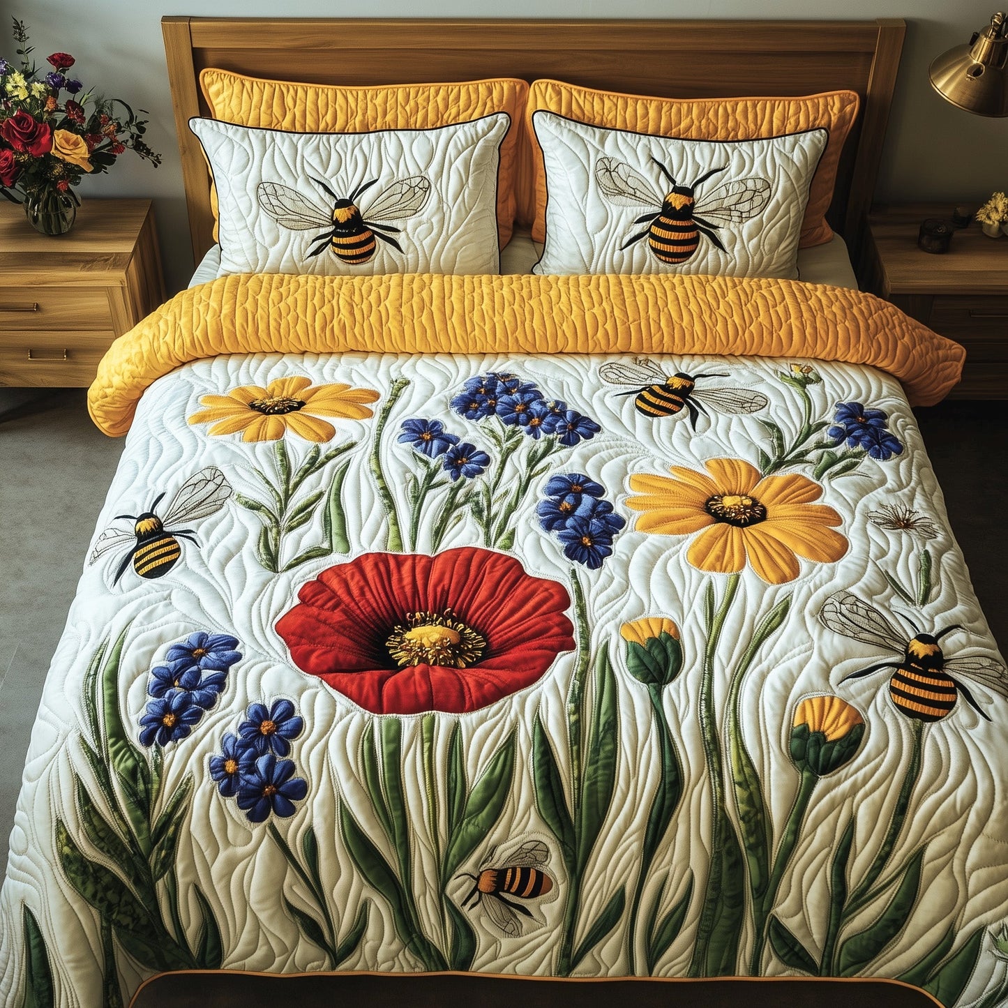 Bumble Bee Duvet Cover Set GFTONT3691