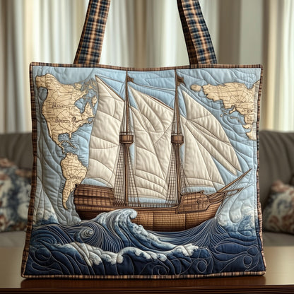 Sailboat Quilted Tote Bag GFTONT3693