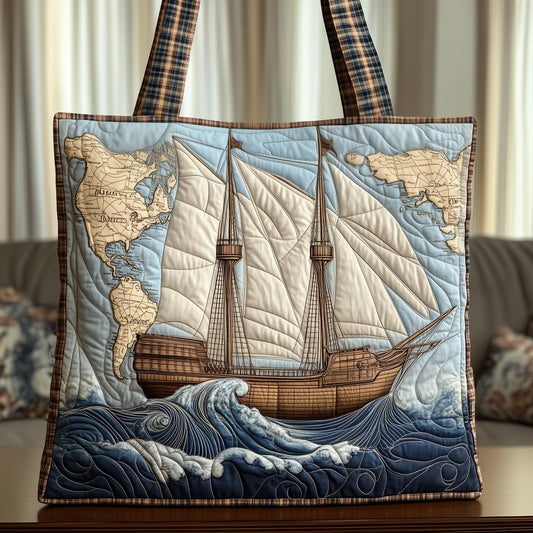 Sailboat Quilted Tote Bag GFTONT3693