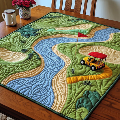 Golf Course Quilted Table Topper GFTONT3714