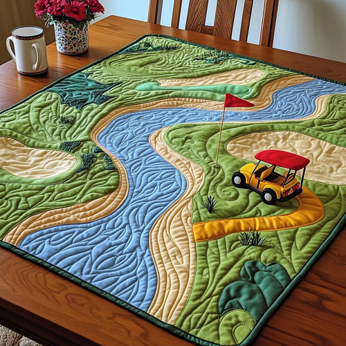 Golf Course Quilted Table Topper GFTONT3714