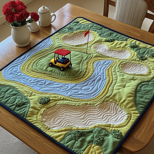 Golf Course Quilted Table Topper GFTONT3715