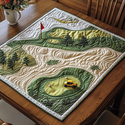 Tee Time Quilted Table Topper GFTONT3717