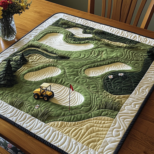 Tee Time Quilted Table Topper GFTONT3718