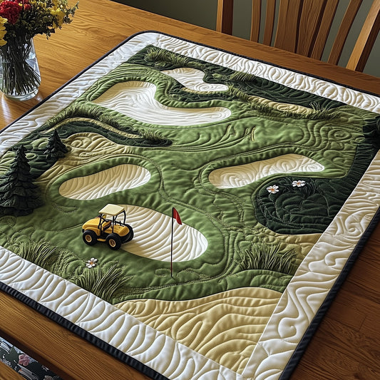 Tee Time Quilted Table Topper GFTONT3718
