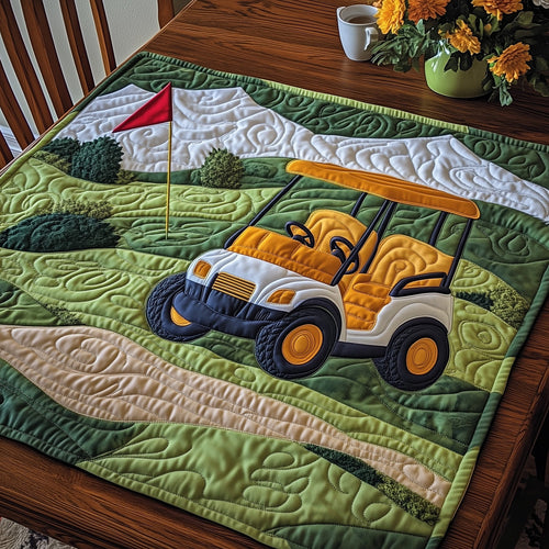 Golf Cart Quilted Table Topper GFTONT3719