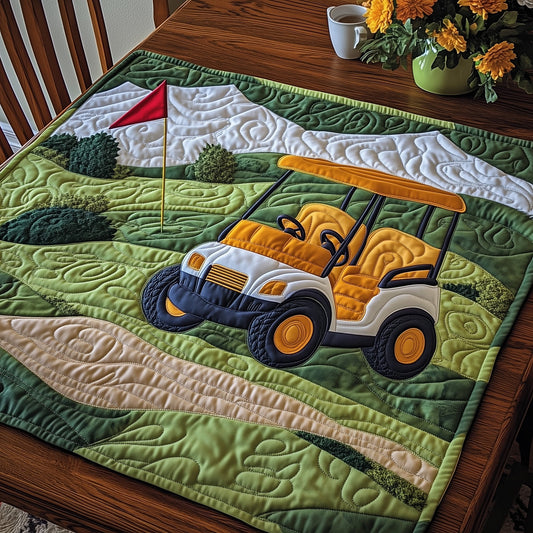 Golf Cart Quilted Table Topper GFTONT3719