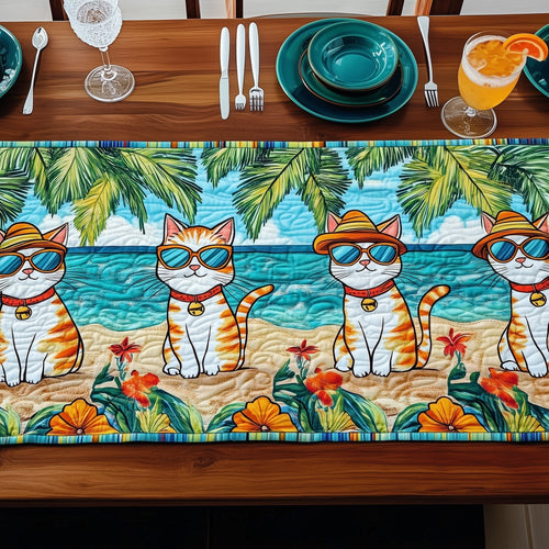 Summer Cat Quilted Table Runner GFTONT371