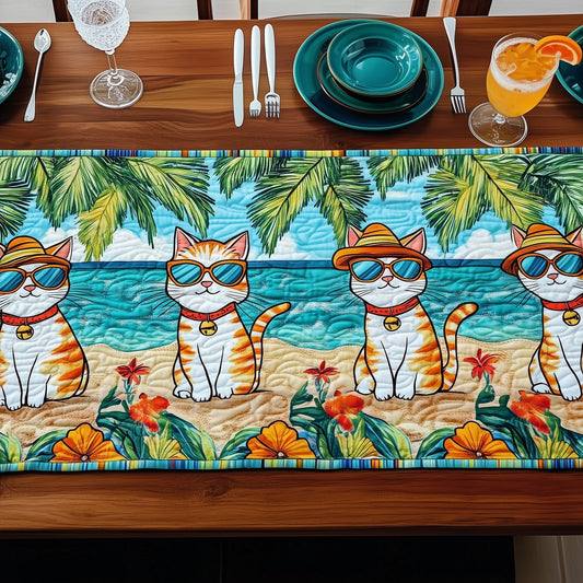 Summer Cat Quilted Table Runner GFTONT371