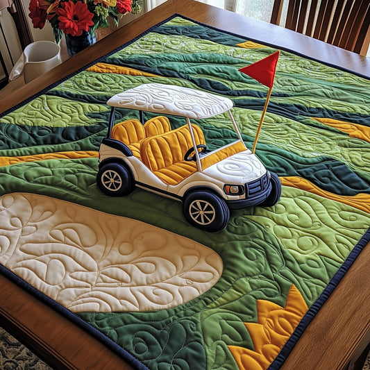 Golf Cart Quilted Table Topper GFTONT3720