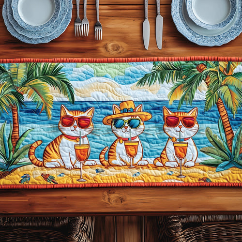 Summer Cat Quilted Table Runner GFTONT372