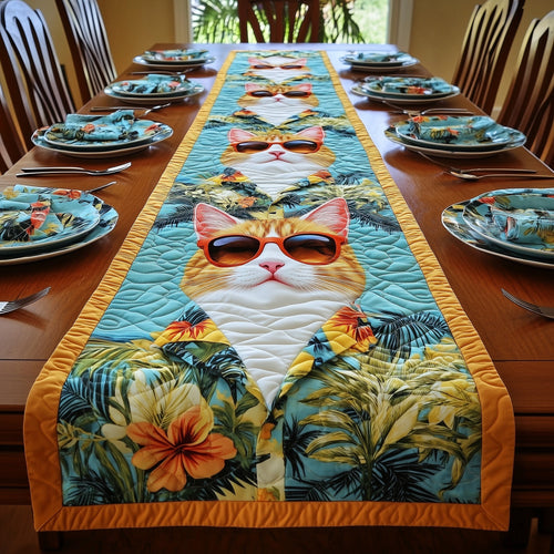 Summer Cat Quilted Table Runner GFTONT375