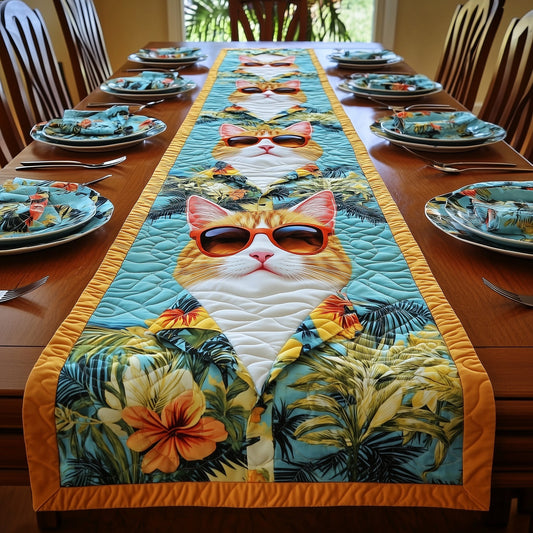 Summer Cat Quilted Table Runner GFTONT375