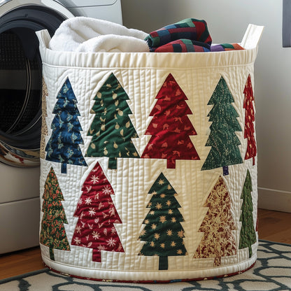 Christmas Tree Quilted Laundry Basket GFTONT3762