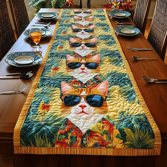 Summer Cat Quilted Table Runner GFTONT376