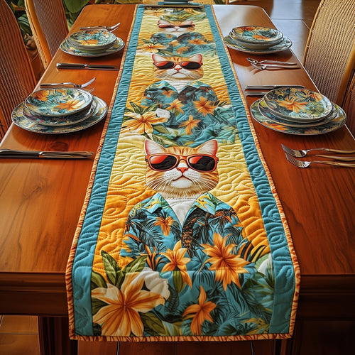 Summer Cat Quilted Table Runner GFTONT377