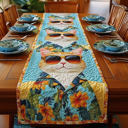 Summer Cat Quilted Table Runner GFTONT378