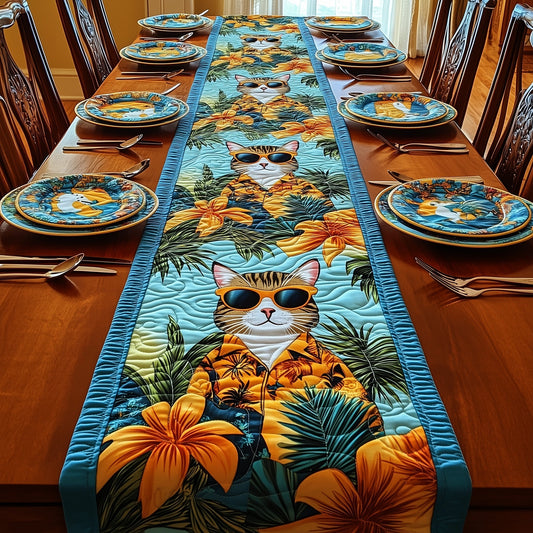 Summer Cat Quilted Table Runner GFTONT379
