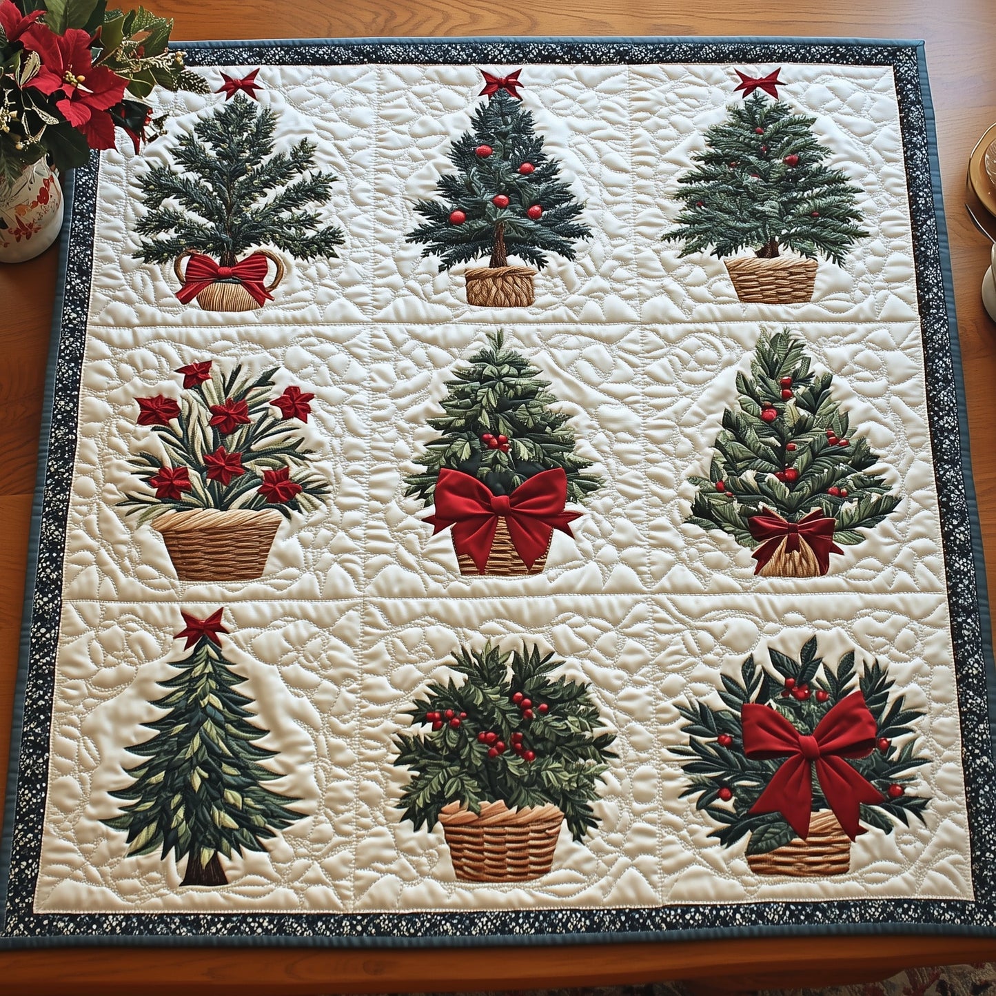 Christmas Tree Quilted Table Topper GFTONT3815