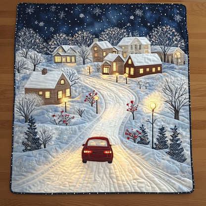 Snowy Street Quilted Table Topper GFTONT3824