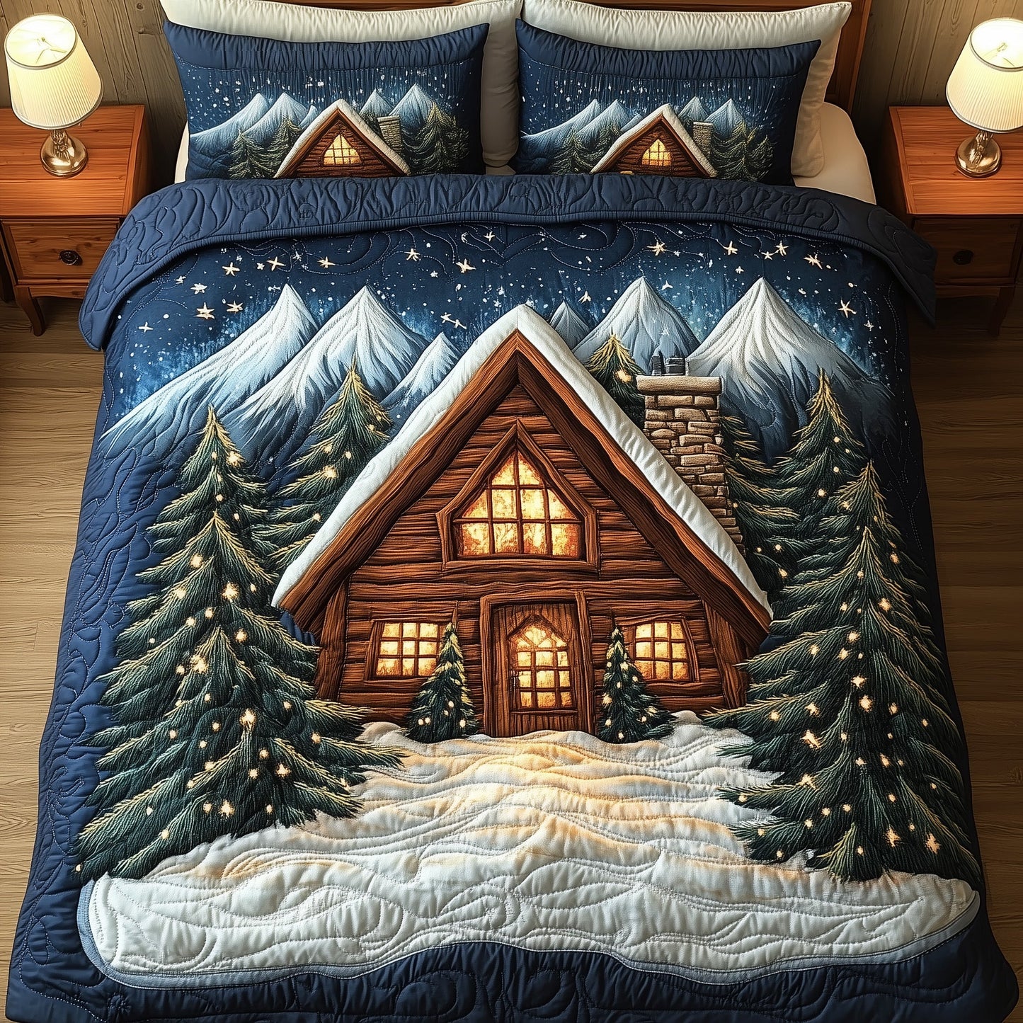 Cozy Attic House Duvet Cover Set GFTONT3855