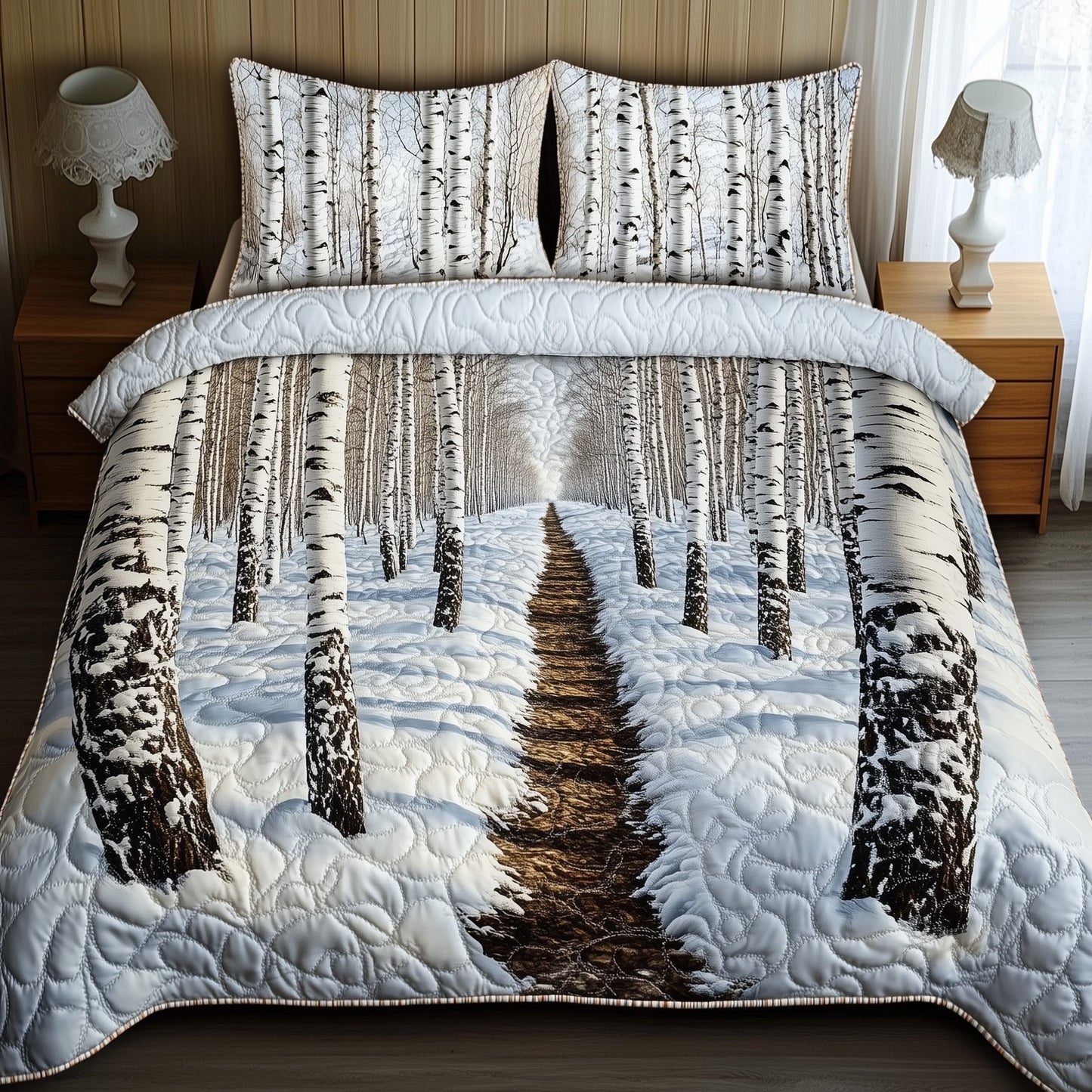 Winter Birch Duvet Cover Set GFTONT3863