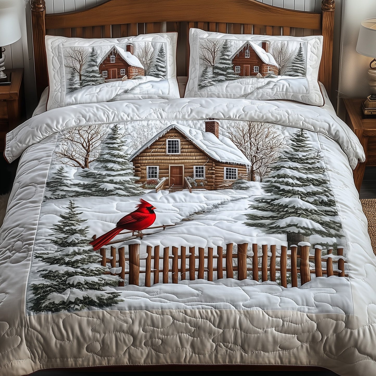 Cardinal Cabin Duvet Cover Set GFTONT3864