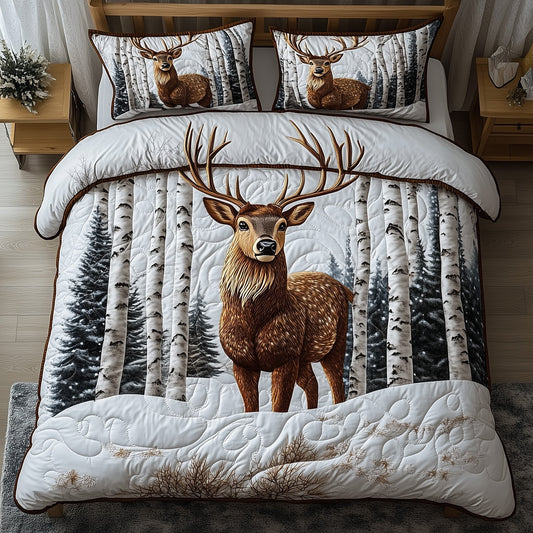 Winter Deer Duvet Cover Set GFTONT3910