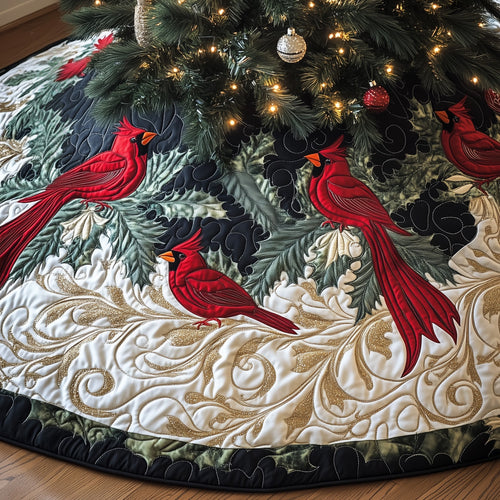 Cardinal Harmony Quilted Tree Skirt GFTONT3928