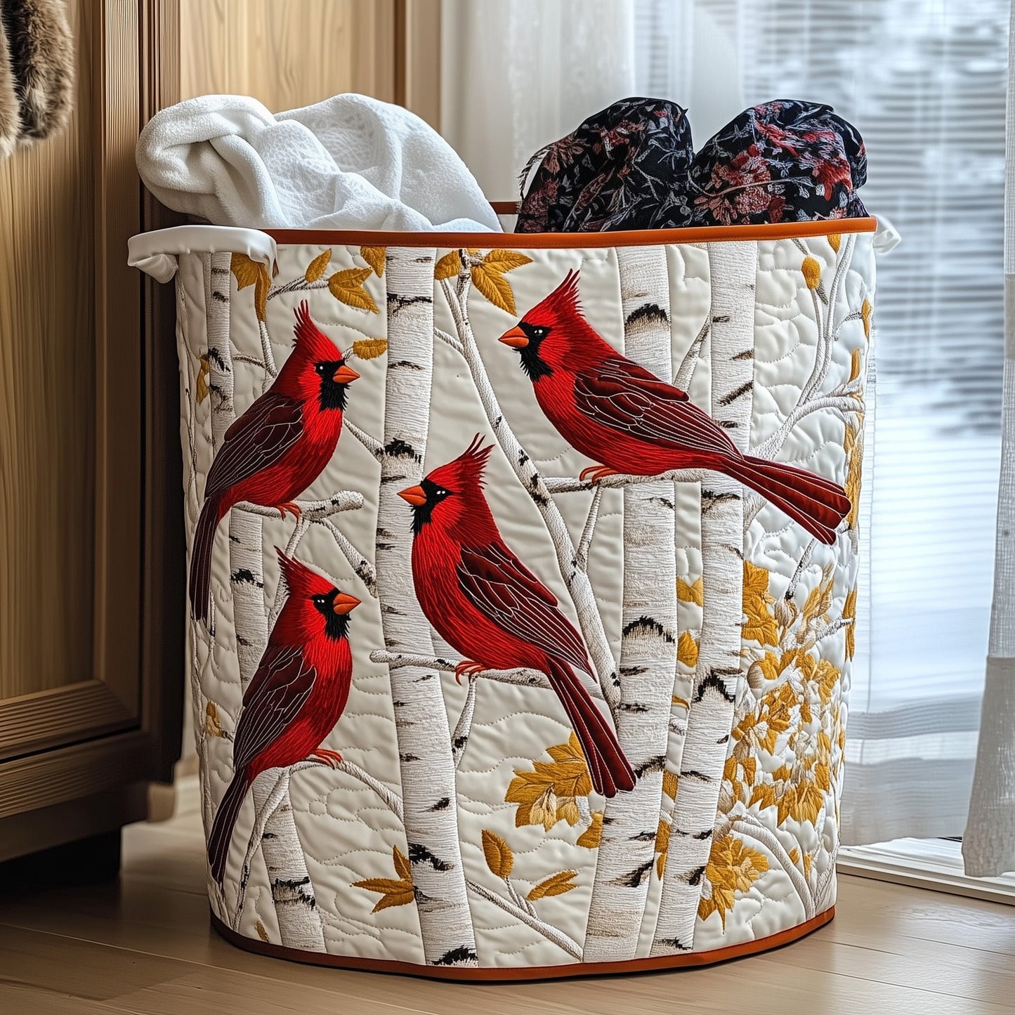 Cardinal Forest Quilted Laundry Basket GFTONT3949