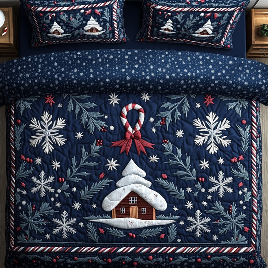 Christmas Pattern Duvet Cover Set GFTONT3955