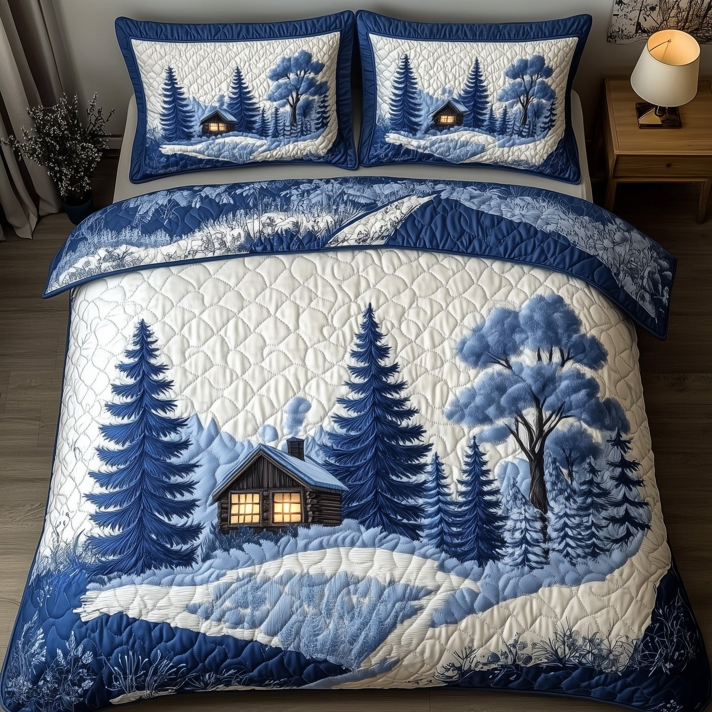 Christmas Pattern Duvet Cover Set GFTONT3959