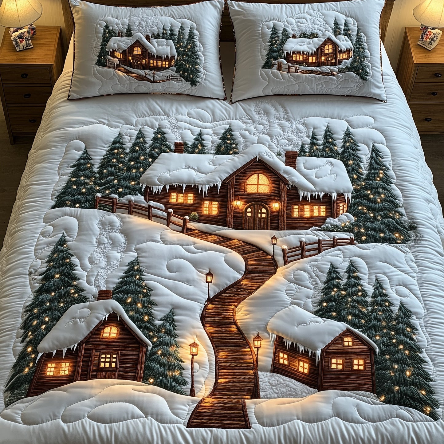 Snow Cabin Duvet Cover Set GFTONT3962