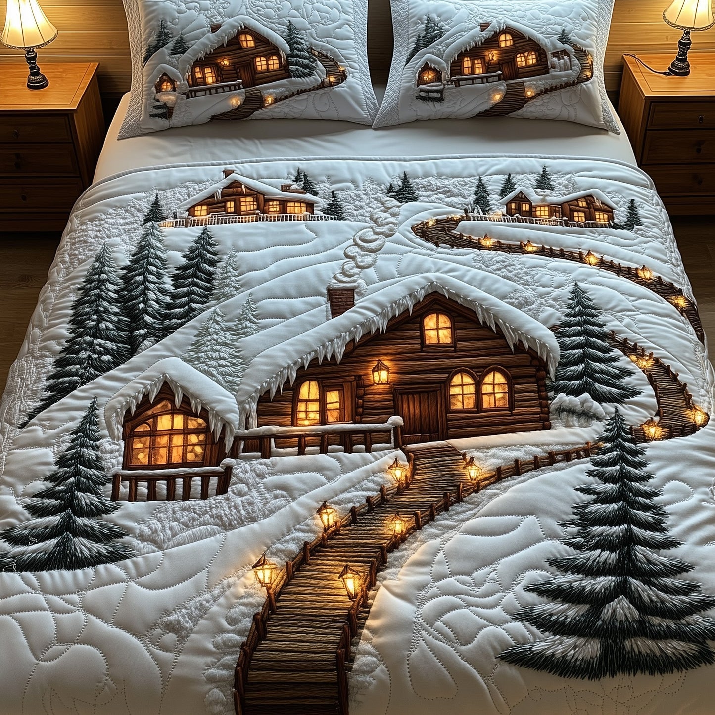 Snow Cabin Duvet Cover Set GFTONT3963