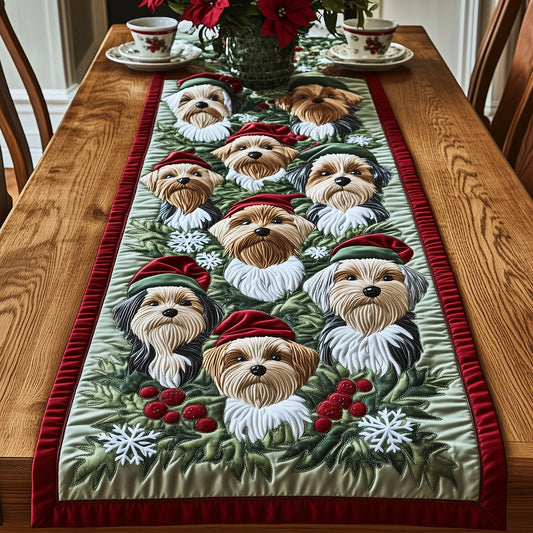 Festive Terrier Quilted Table Runner GFTONT3973