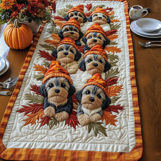 Autumn Terrier Quilted Table Runner GFTONT3980