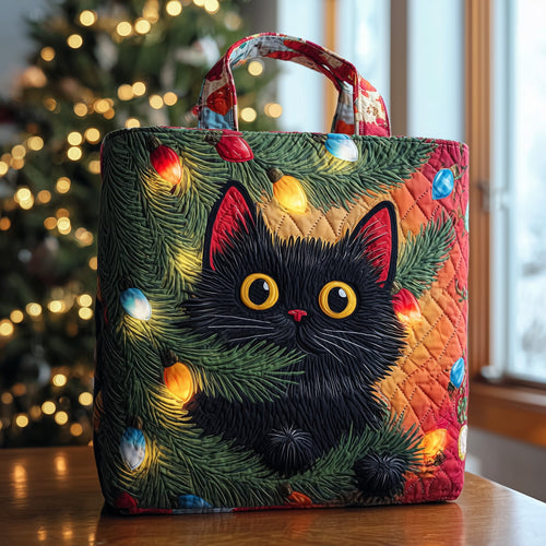 Mischievous Kitten Quilted Tote Bag GFTONT4012