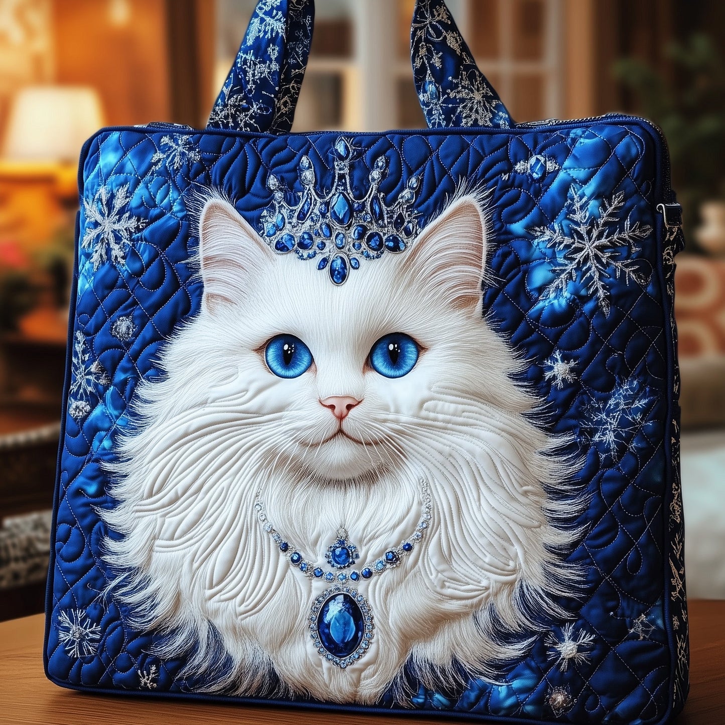 Icy Meow Queen Quilted Tote Bag GFTONT4016