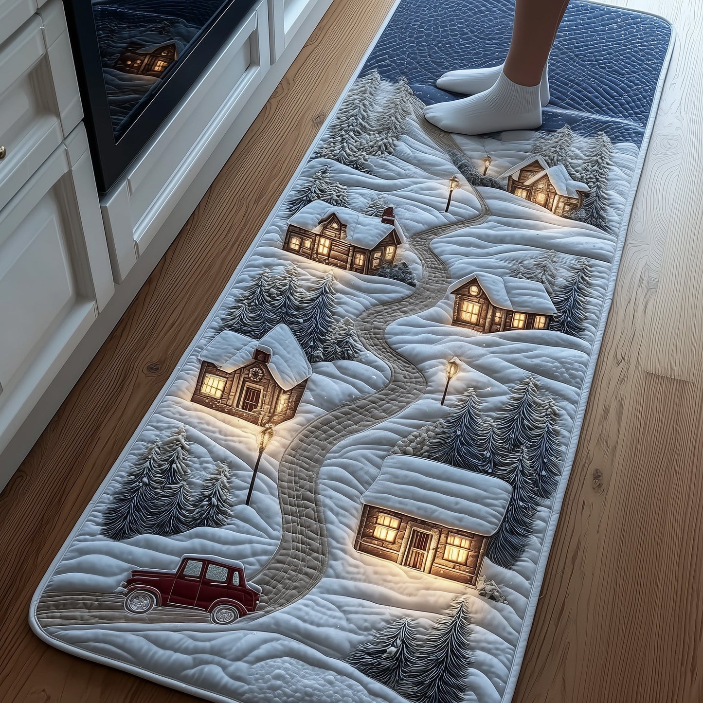 Snowy Town Runner Rug GFTONT4027