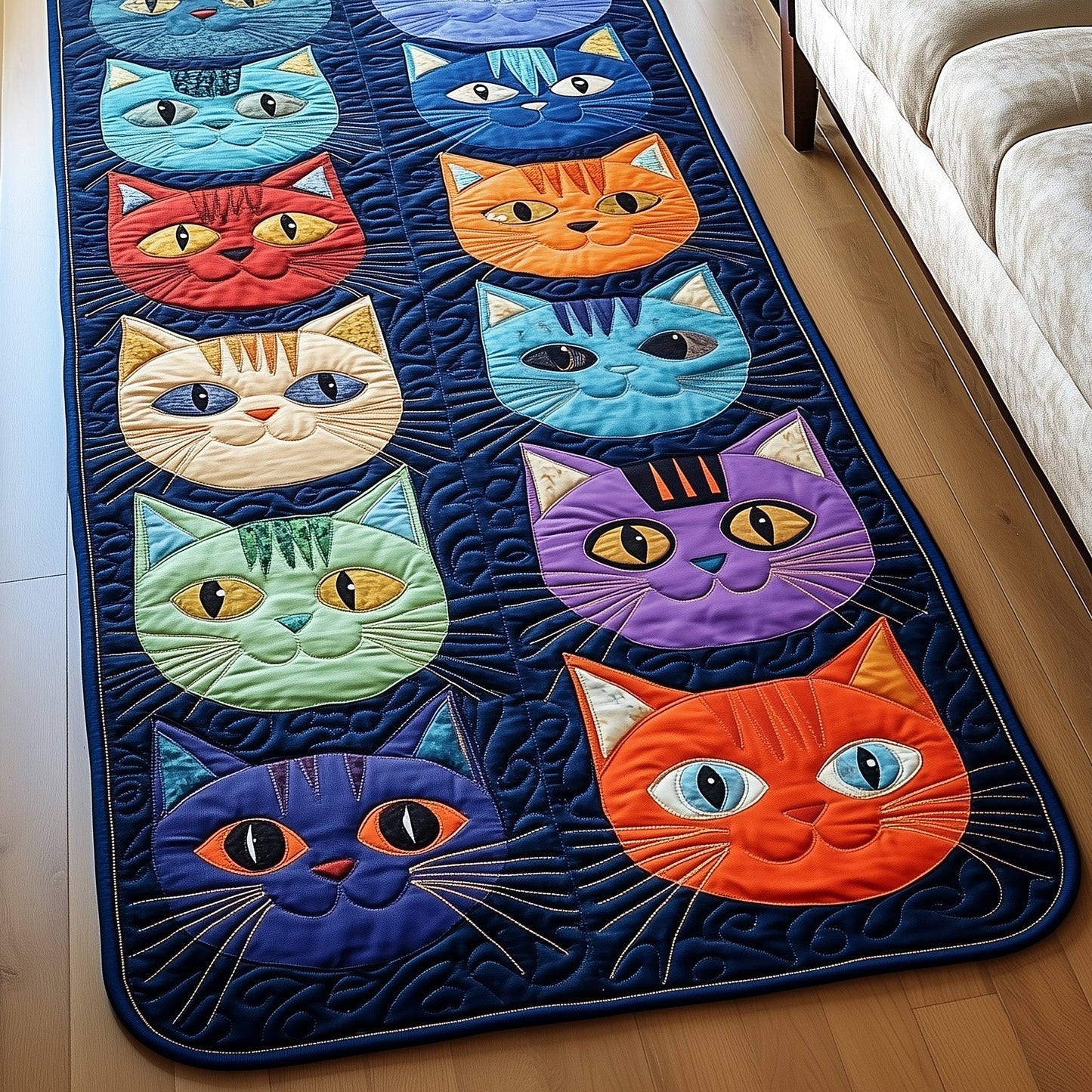 Whimsical Meow Runner Rug GFTONT4036