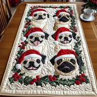 Festive Pugs Quilted Table Runner GFTONT4056