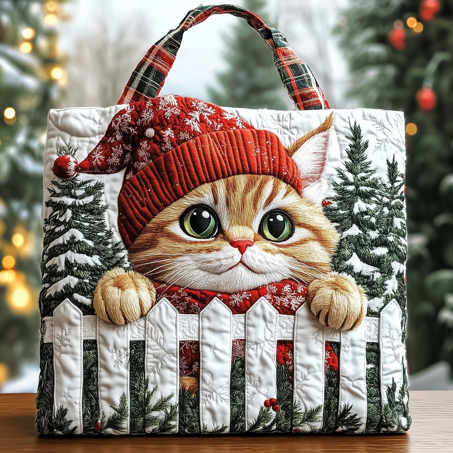 Sneaky Kitten Quilted Tote Bag GFTONT4070