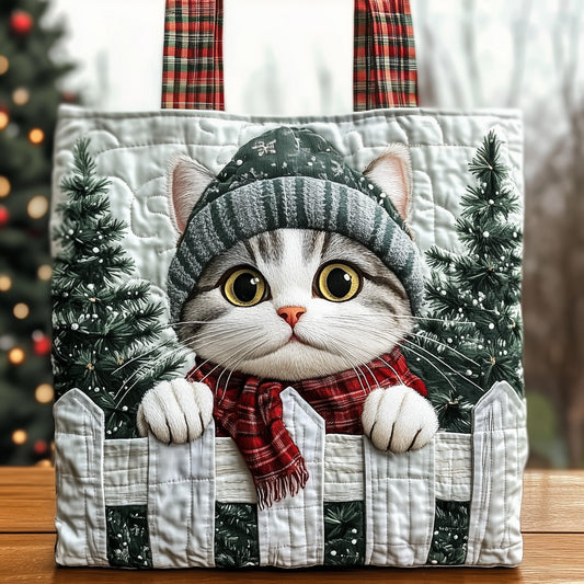 Sneaky Kitten Quilted Tote Bag GFTONT4071