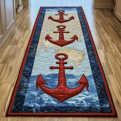 Nautical Anchor Runner Rug GFTONT4103