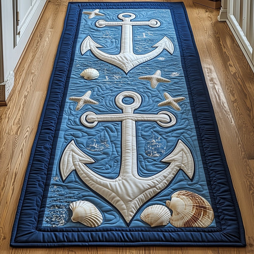 Nautical Anchor Runner Rug GFTONT4105