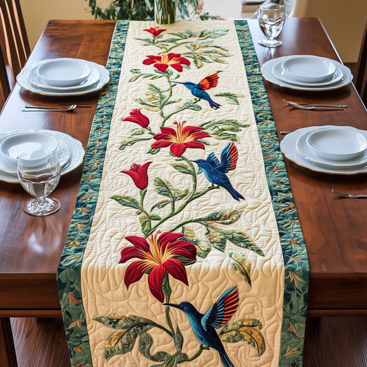 Humming Bird Bloom Quilted Table Runner GFTONT410