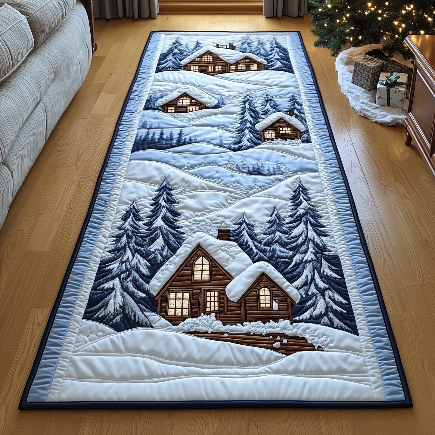 Cozy Christmas Runner Rug GFTONT4136