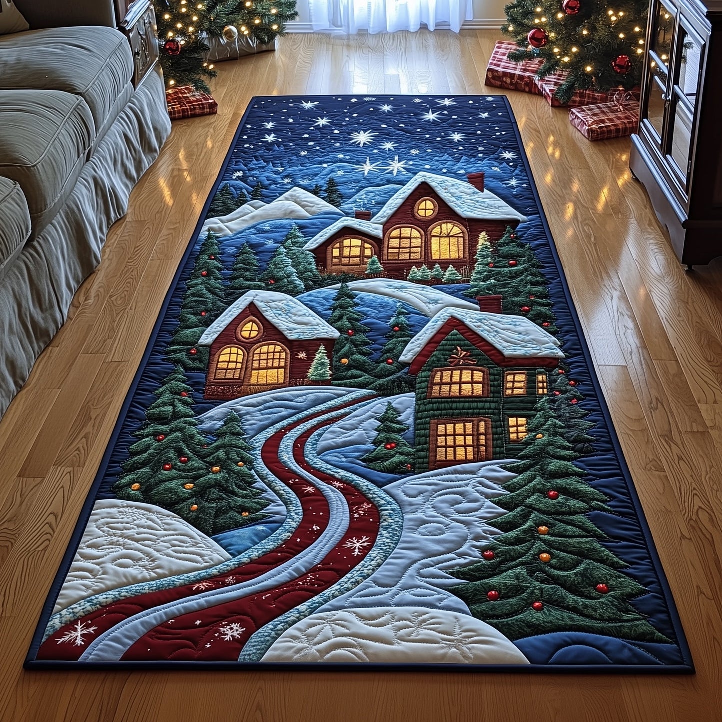 Cozy Christmas Runner Rug GFTONT4138